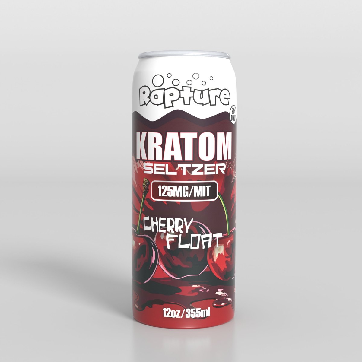 Buy Rapture 125mg Cherry Float Kratom Seltzer online - 125mg MIT kratom seltzer 12oz can