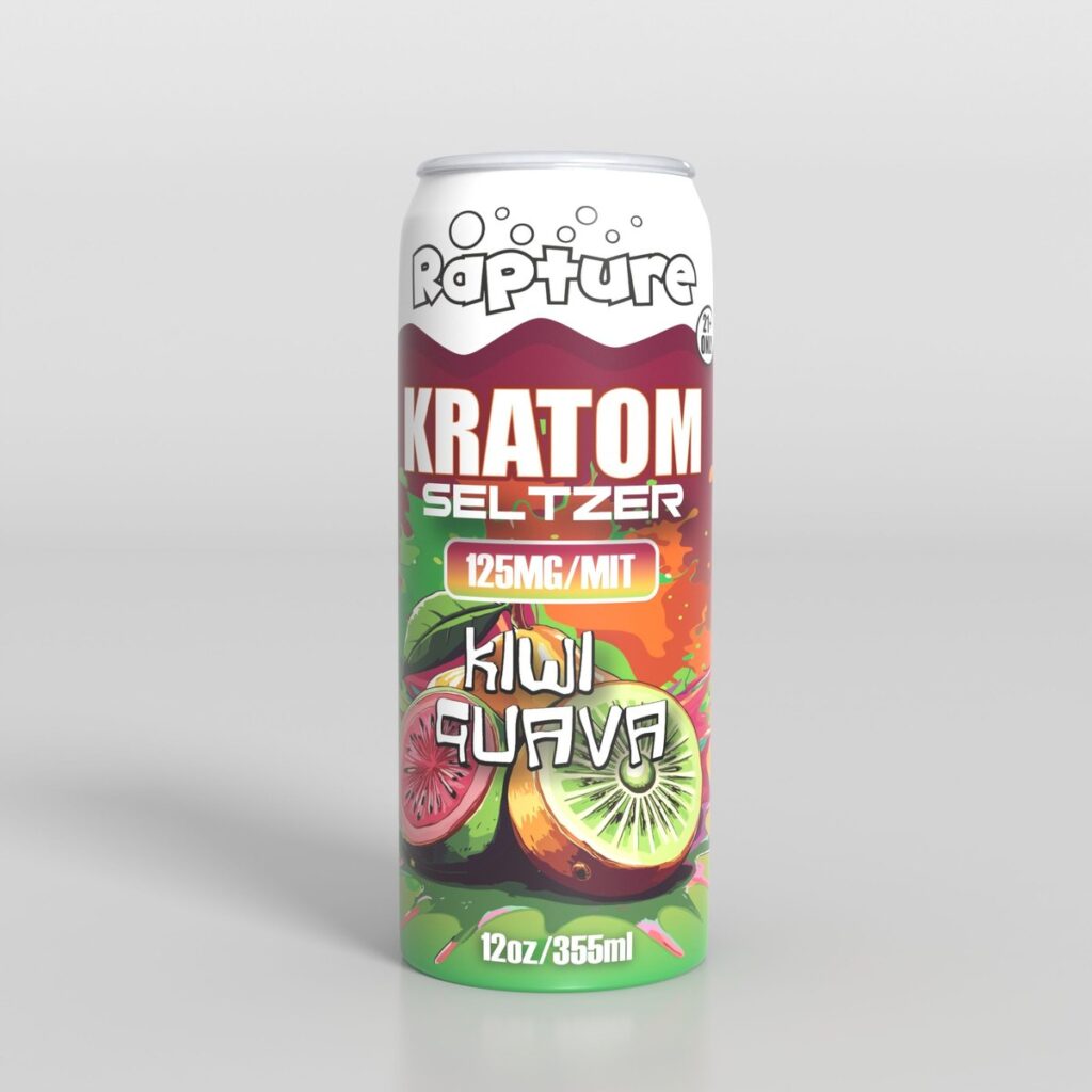 Buy Rapture 125mg Kiwi Guava Kratom Seltzer online - 125mg MIT kratom seltzer 12oz can