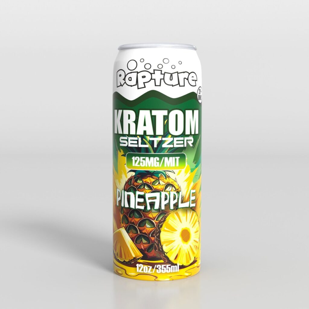 Buy Rapture 125mg Pineapple Kratom Seltzer online - 125mg MIT kratom seltzer 12oz can