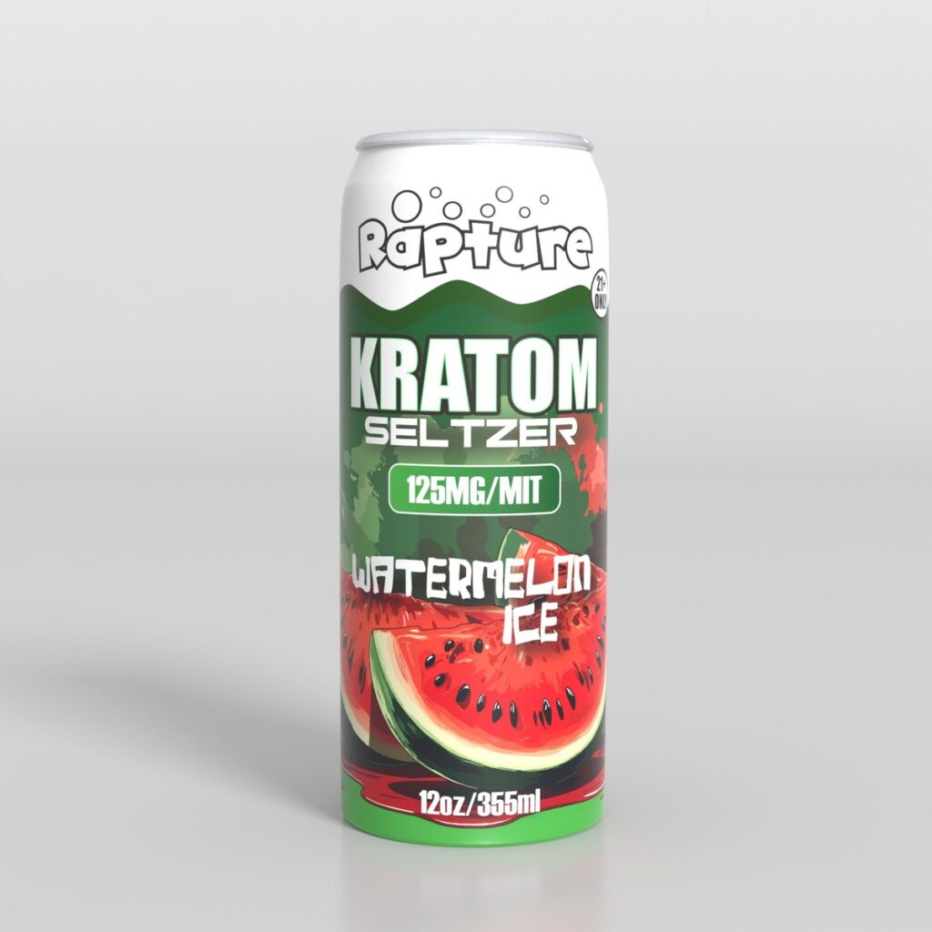 Buy Rapture 125mg Watermelon Ice Kratom Seltzer online - 125mg MIT kratom seltzer 12oz can