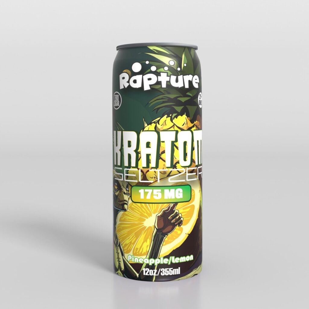Buy Rapture 175mg Pineapple Lemon Kratom Seltzer online - 175mg MIT kratom seltzer 12oz can