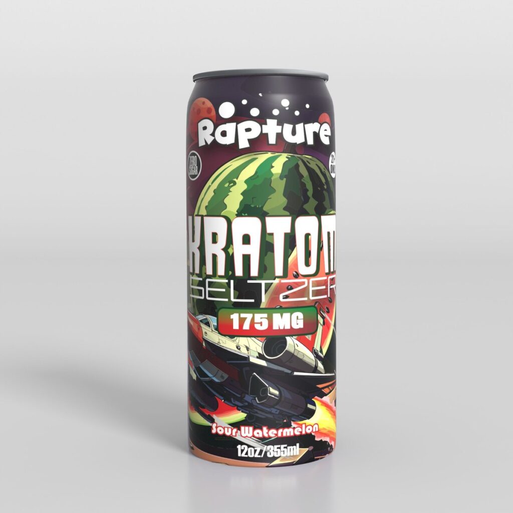 Buy Rapture 175mg Sour Watermelon Kratom Seltzer online - 175mg MIT kratom seltzer 12oz can