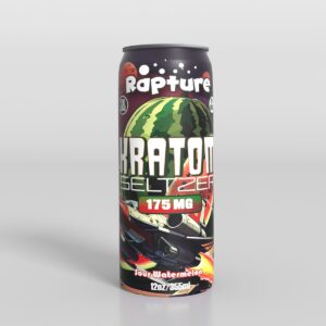 Buy Rapture 175mg Sour Watermelon Kratom Seltzer online - 175mg MIT kratom seltzer 12oz can
