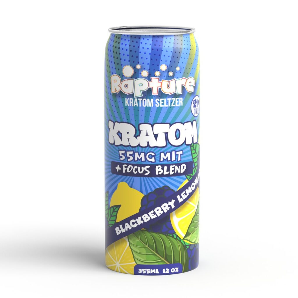 Buy Rapture 55mg Blackberry Lemonade Kratom Seltzer online - 55mg MIT kratom seltzer 12oz can