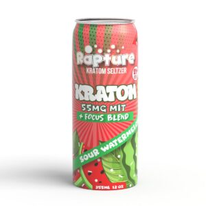 Buy Rapture 55mg Watermelon Kratom Seltzer online - 55mg MIT kratom seltzer 12oz can